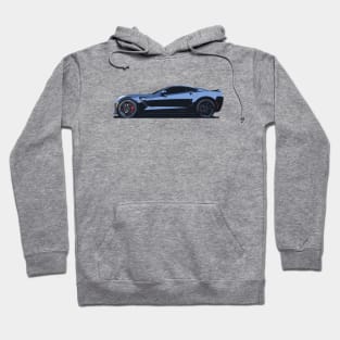 C7 Chevy Corvette - stylized color Hoodie